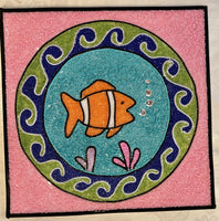 Glass Bead Mosaic "Clowning Around"