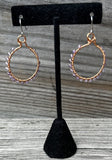 Amethyst Gemstone Hoop Earrings