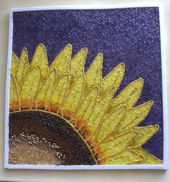Glass Bead Mosaic "Happy"
