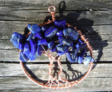 Lapis Lazuli Tree of Life Pendant September Birthstone