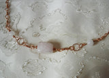 Rose Quartz Copper Chain Necklace