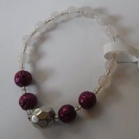 Lava Stone and Rose Quartz Stretch Bracelet