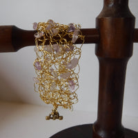 Ametrine Wire Crochet Bracelet
