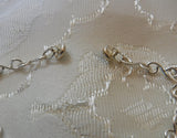 Aquamarine and Black Spinel Beads on Copper Bracelet