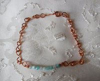 Apatite Tiny Gemstone Copper Bracelet